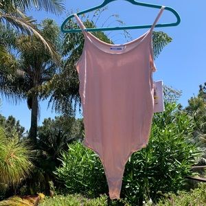 dkny pink bodysuit